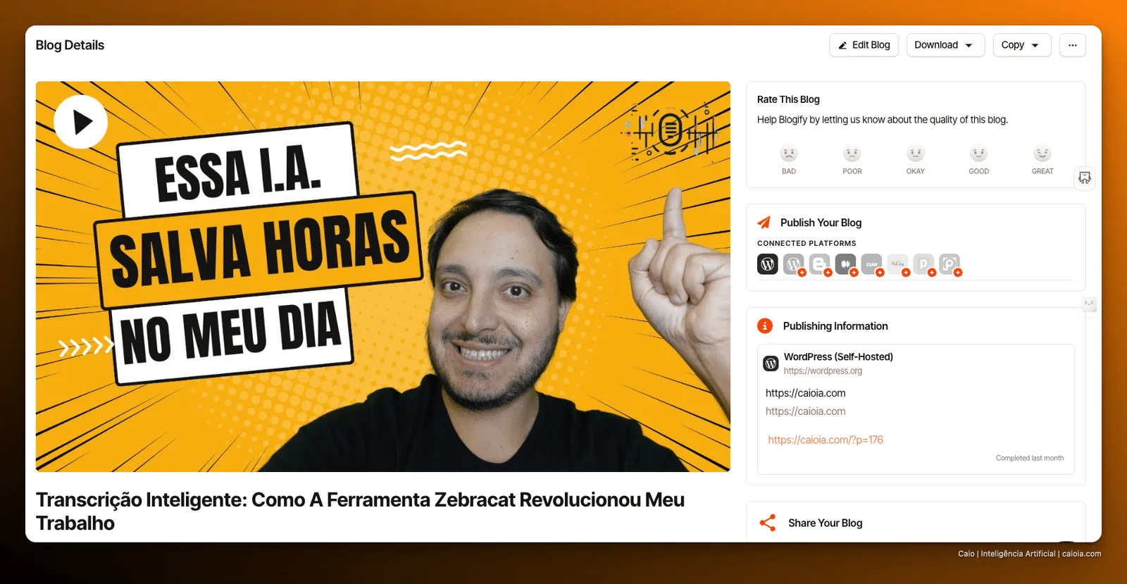 Captura de tela ilustrando o artigo